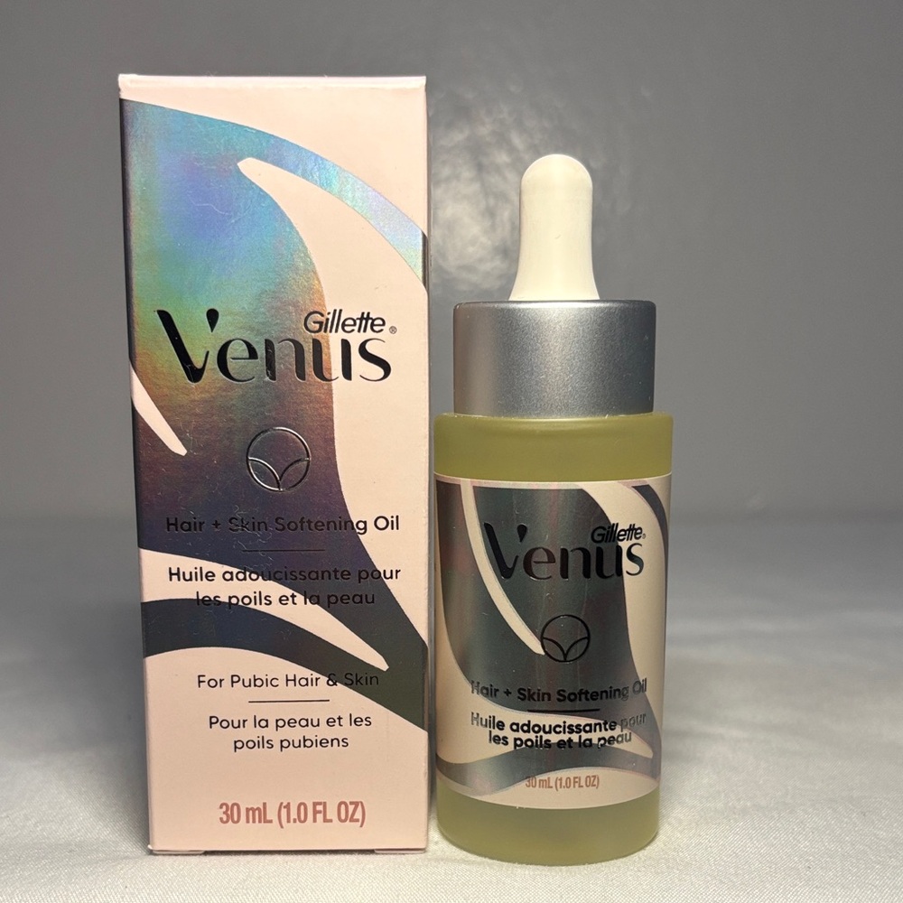 Venus Hair & Skin Softening Oil - Silver and Cream